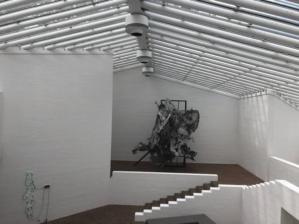 New Canaan Okt Innenansicht Der Skulpturengalerie Glashaus Von Philip Johnson — Stockfoto