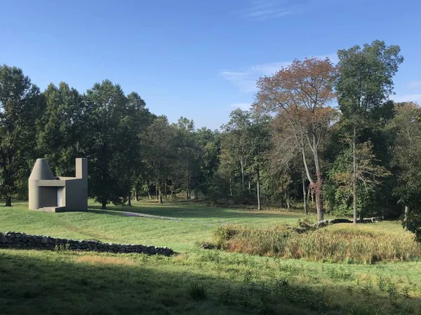 New Canaan Oct Studio Sur Terrain Glass House Par Philip — Photo