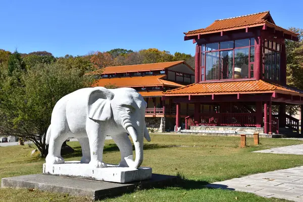 Carmel Hamlet New York Taki Chuang Yen Manastırı Ekim 2019 — Stok fotoğraf