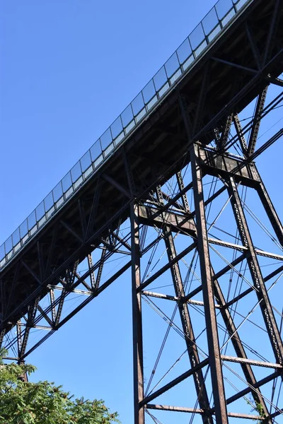 Przejście Przez Hudson Znany Również Jako Poughkeepsie Railroad Bridge Poughkeepsie — Zdjęcie stockowe