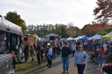 BETHLEHEM CT - 13 Ekim 2019 'da Bethlehem, Connecticut' ta görülen Connecticut Sarımsak ve Hasat Festivali.