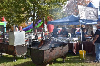 BETHLEHEM CT - 13 Ekim 2019 'da Bethlehem, Connecticut' ta görülen Connecticut Sarımsak ve Hasat Festivali.