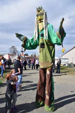 BETHLEHEM CT - 13 Ekim 2019 'da Bethlehem, Connecticut' ta görülen Connecticut Sarımsak ve Hasat Festivali.