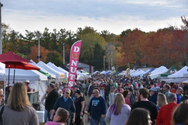 BETHLEHEM CT - 13 Ekim 2019 'da Bethlehem, Connecticut' ta görülen Connecticut Sarımsak ve Hasat Festivali.