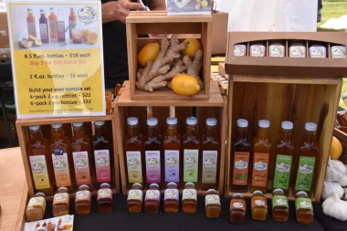 BETHLEHEM CT - 13 Ekim 2019 'da Bethlehem, Connecticut' ta görülen Connecticut Sarımsak ve Hasat Festivali.