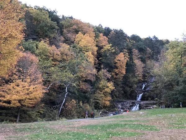 Kent Kent Falls Eyalet Parkı Ekim 2019 Görüldüğü Gibi Şelale — Stok fotoğraf