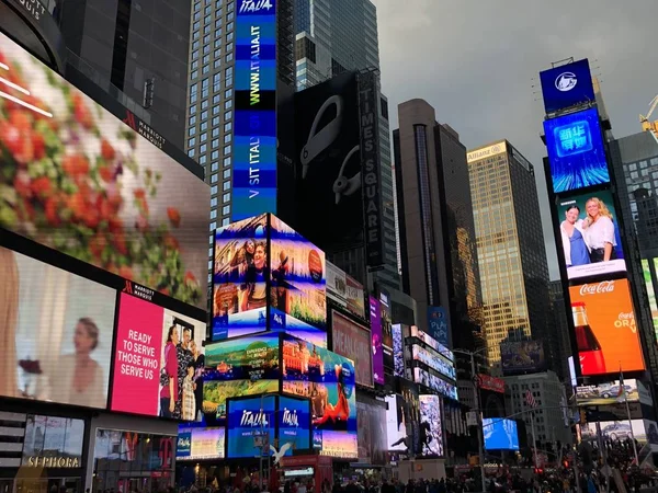 Nueva York Nov Times Square Presentado Con Broadway Theaters Carteles — Foto de Stock