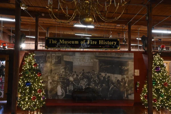 Brostil Dec Museum Fire History Bristol Connecticut Dec 2021 — стокове фото