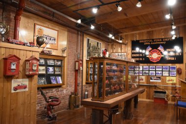 BROSTIL, CT - 28 Aralık 2021 'de Bristol, Connecticut' taki Ateş Tarihi Müzesi.