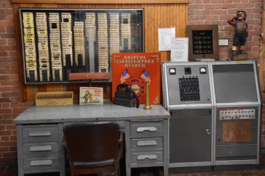 BROSTIL, CT - 28 Aralık 2021 'de Bristol, Connecticut' taki Ateş Tarihi Müzesi.