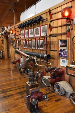 BROSTIL, CT - 28 Aralık 2021 'de Bristol, Connecticut' taki Ateş Tarihi Müzesi.