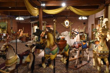 BRISTOL, CT - 28 Aralık 2019 'da Bristol, Connecticut' taki New England Atlıkarınca Müzesi.