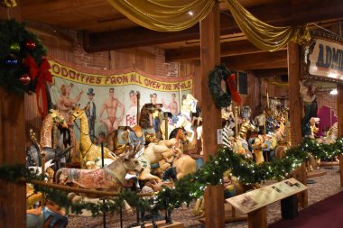 BRISTOL, CT - 28 Aralık 2019 'da Bristol, Connecticut' taki New England Atlıkarınca Müzesi.