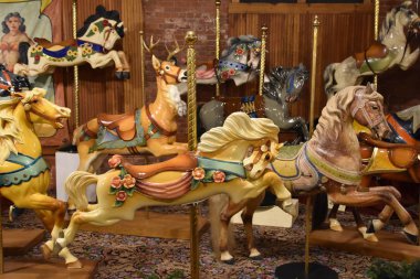 BRISTOL, CT - 28 Aralık 2019 'da Bristol, Connecticut' taki New England Atlıkarınca Müzesi.