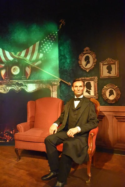 Orlando November Abraham Lincoln Madame Tussauds Wax Museum Icon Park — Stockfoto