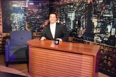 ORLANDO, FL NOV 24: Jimmy Fallon, 24 Kasım 2019 'da Orlando, Florida' daki ICON Park 'taki Madame Tussauds Balmumu Müzesinde görüldü. Sergide ünlü ve tarihsel figürler, popüler film ve televizyon karakterleri ve spor kişiliklerinin balmumu çalışmaları yer alıyor..