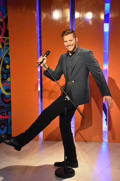 Orlando Nov Ricky Martin Madame Tussauds Wax Museum Parku Icon Obrazek Stockowy