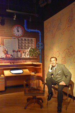 ORLANDO, FL NOV 24: Walt Disney, 24 Kasım 2019 'da Orlando, Florida' daki ICON Park 'taki Madame Tussauds Wax Müzesi' nde görüldü. Sergide ünlü ve tarihsel figürler, popüler film ve televizyon karakterleri ve spor kişiliklerinin balmumu çalışmaları yer alıyor..
