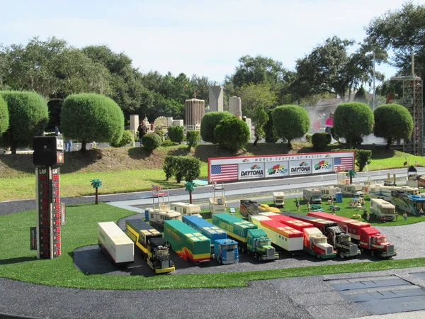 Winter Haven Nov Daytona International Speedway Miniland Usa Legoland Theme — стоковое фото