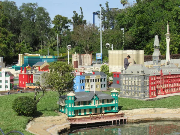 Winter Haven Nov Miniland Eua Parque Temático Legoland Winter Haven — Fotografia de Stock