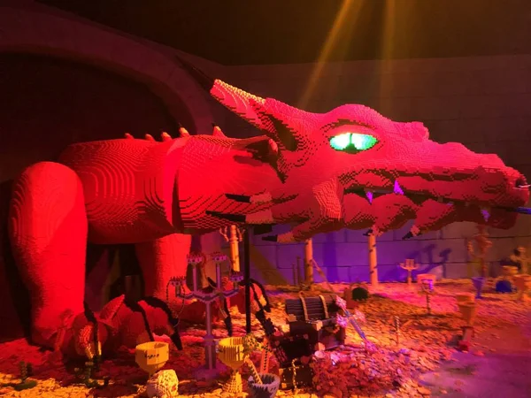 Winter Haven Nov Поездка Драгоне Тематическом Парке Legoland Уинтер Хейвене — стоковое фото