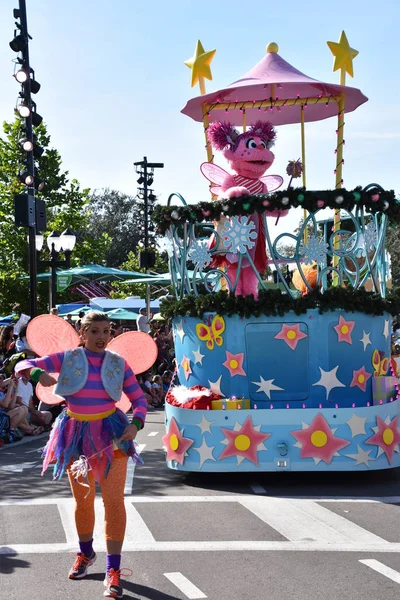 Orlando Nov Sesame Street Christmas Parade Sesame Street Land Seaworld — Stock Photo, Image