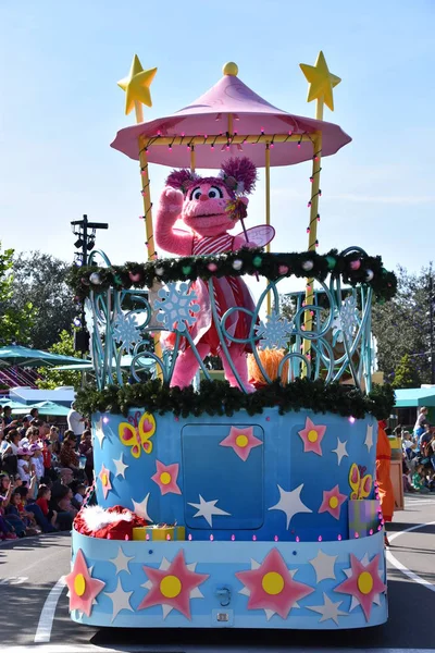 Orlando Nov Sesame Street Christmas Parade Sesame Street Land Seaworld — Stock Photo, Image