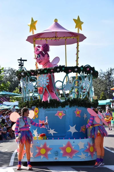 Orlando Nov Sesame Street Christmas Parade Sesame Street Land Seaworld — Stock Photo, Image