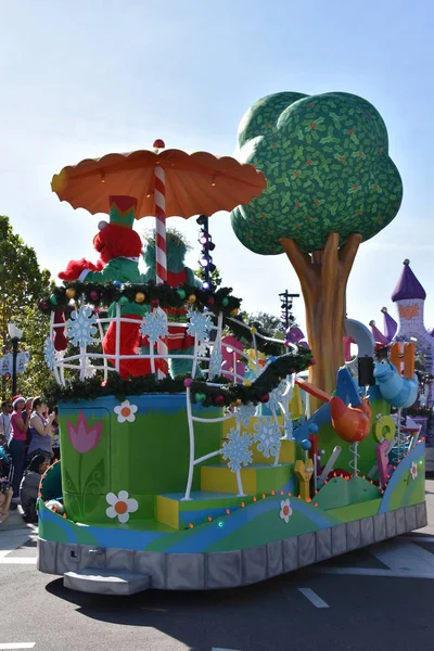 Orlando Nov Sesame Street Christmas Parade Sesame Street Land Seaworld — Stock Photo, Image