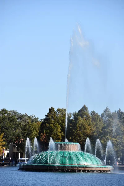 Orlando Nov Linton Allen Memorial Fountain Στο Eola Park Στο — Φωτογραφία Αρχείου