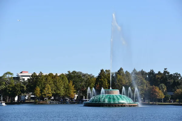 Orlando Nov Linton Allen Memorial Fountain Eola Park Orlando Florida — Stock Photo, Image