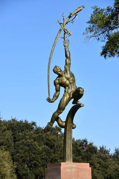 Orlando Nov Rocket Thrower Sculpture Loch Haven Park Orlando Florida — Stock Photo, Image