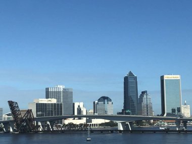 JACKSONVILLE, FL - 30 Kasım 2019 'da görüldüğü gibi Jacksonville, Florida' da Skyline.
