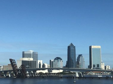 JACKSONVILLE, FL - 30 Kasım 2019 'da görüldüğü gibi Jacksonville, Florida' da Skyline.