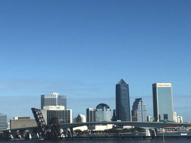 JACKSONVILLE, FL - 30 Kasım 2019 'da görüldüğü gibi Jacksonville, Florida' da Skyline.