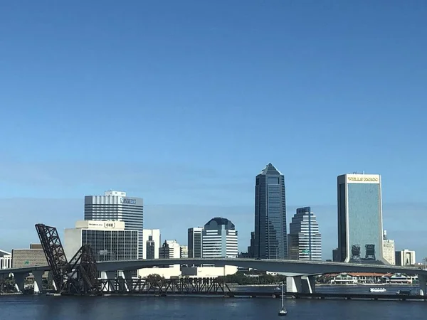 Jacksonville Nov Skyline Jacksonville Florida Jak Vidět Listopadu 2019 — Stock fotografie