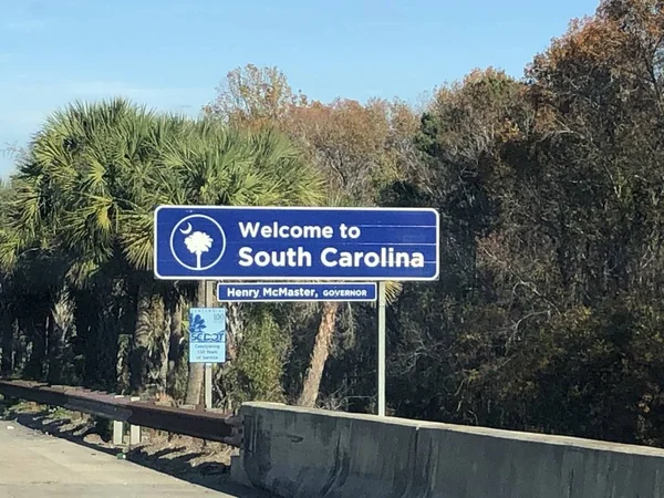Welcome South Carolina Sign — Stock Photo, Image
