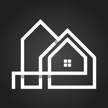 Çizgi sanatı stili Emlak logosu