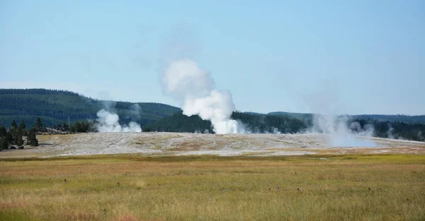 Parque Yellowstone - tierra de géiseres —  Fotos de Stock
