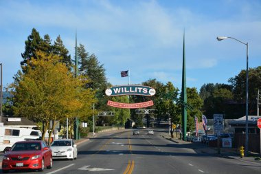 Willits şehir işareti 15 Ağustos 2013 tarihinde