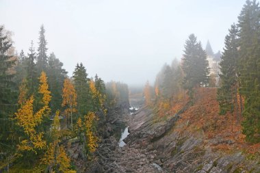 Sonbahar sahne - Kanyon Imatra, Finlandiya
