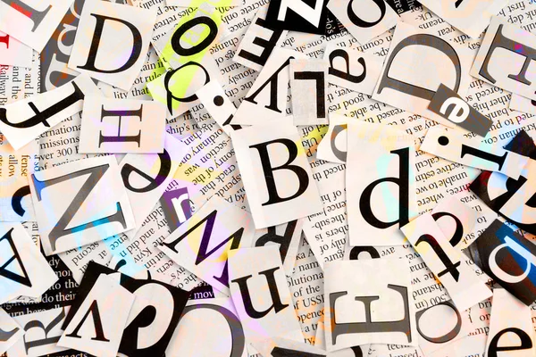 Words and letters — Stock Photo, Image