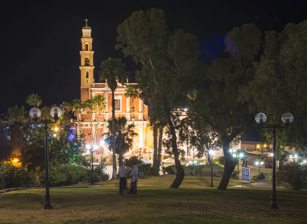 Jaffa in tel aviv bei Nacht — Stockfoto