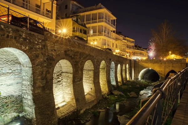 Tbilisi natten — Stockfoto