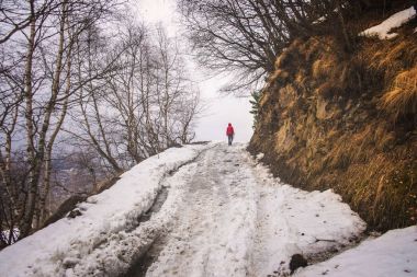 Mount Kazbek giden yol