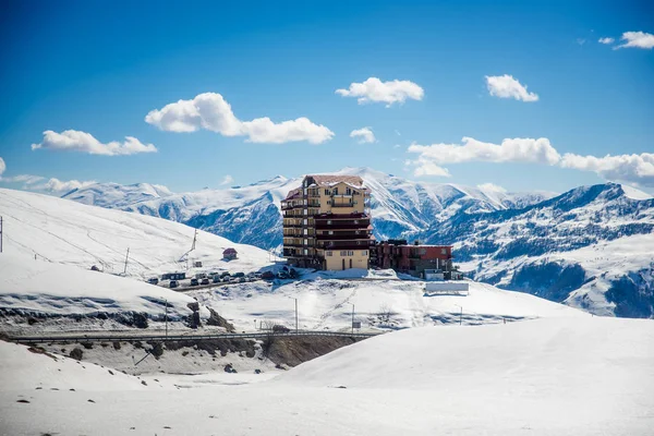 Skigebiet gudauri in georgien — Stockfoto