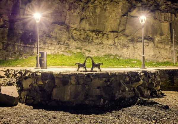 Bench in Tbilisi — Stock Photo, Image