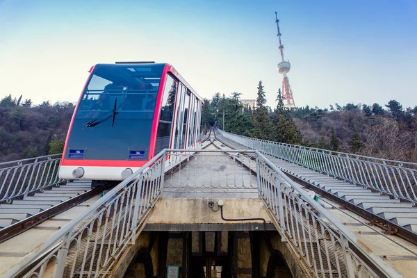 Funicular în Tbilisi — Fotografie, imagine de stoc