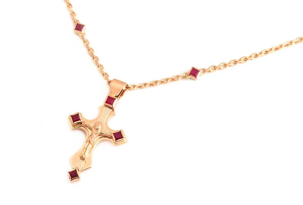 Kreuz mit Kette — Stockfoto