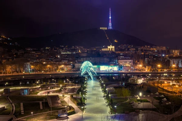 Blick von oben auf Tiflis — Stockfoto